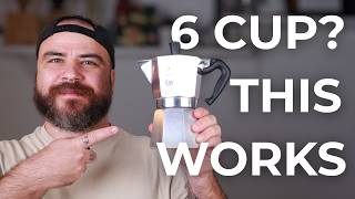 Finally: Thick, intense coffee from a 6-cup Moka Pot