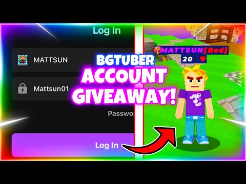 RICH BGTUBER ACCOUNT GIVEAWAY! (Blockman GO : Bedwars)