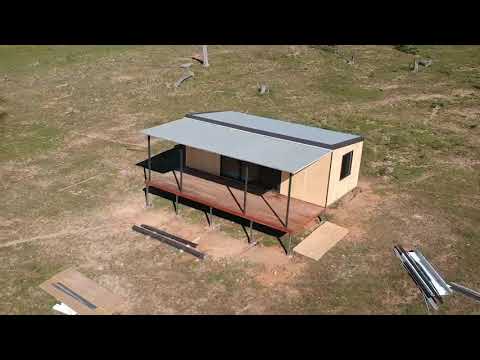 The Villa Cabin Construction Flyover