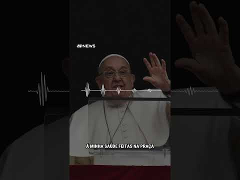 Com voz cansada, Papa Francisco agradece orações #shorts