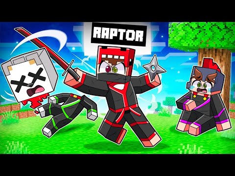 Jugando como NINJA PROTECTOR en Minecraft! 🥷 SOY un NINJA EN MINECRAFT Raptorgamer