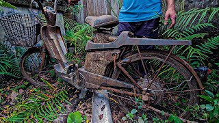 Restoration Rotten　Ｙａｍａｈａ　Bikes found in abandoned house | Restoring rusty electrics bikes