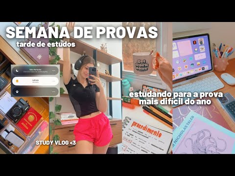 study vlog 👩🏼‍💻✨ estudando para a prova mais difícil do ano *tarde de estudos*