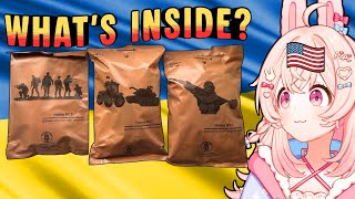 American Tries Ukrainian MRE