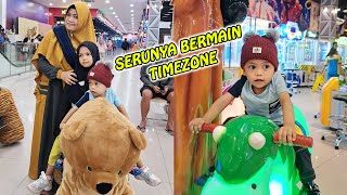 AISYAH BERMAIN DI TIMEZONE DAN CAPIT BONEKA RAKSASA
