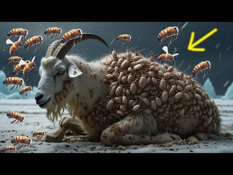 Millions of Barnacles, Parasites & Swarming Bees on goat !