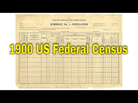 A Closer Look at the 1900 US Federal Census | AF-452