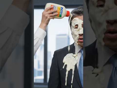 【仕返し】説教中に上司にマヨネーズを噴射#イタズラ #説教 #会社 #仕返し #笑える