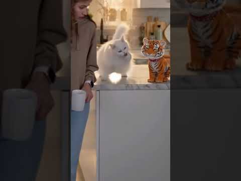 Grandma’s Cat Blames the Tiger Cub for Everything 😂🐯2