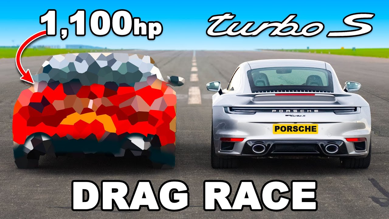 Porsche 911 Turbo S v 1, 100hp Supercar Killer: DRAG RACE