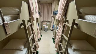 【航路廃止】引退した日本最古の寝台夜行フェリーに乗船｜松山小倉フェリー二等寝台カプセルルーム 4K