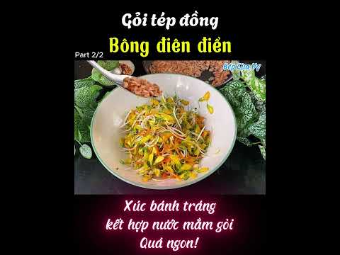 Gỏi tép đồng bông điên điển | part 2/2 #bepcuavo #goitep #gỏi