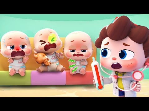 Ten Little Babies Got Sick | Baby Care | Learn Numbers | Nursery Rhymes & Kids Songs | BabyBus