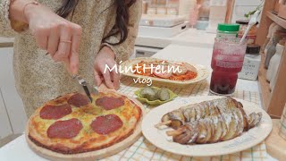 ENG)유행하는 거꾸로 피자 만들고🍕올영 세일에 스킨케어템 100만원 질러버리기🎀내돈내산 부스터프로(전남친 김볶,북엇국,회오리감자,콘치즈 퀘사디아,파스타,떡만둣국,오징어초무침)