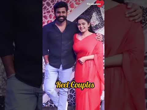 Serial actors Reel Husband &wife🥰🥰 #actress #couples #mahanadhi #vijaikaveri #chinnamarumagal