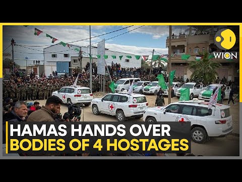 Hamas Hands Over Bodies of 4 Hostages in Exchange of Hundreds of Palestinian Prisoners | WION News