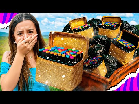 JOGUEI AS CANETINHAS DE BOBBIE GOODS NO LIXO !! SERÁ QUE ELAS VAI VIRAR DOURADAS ?