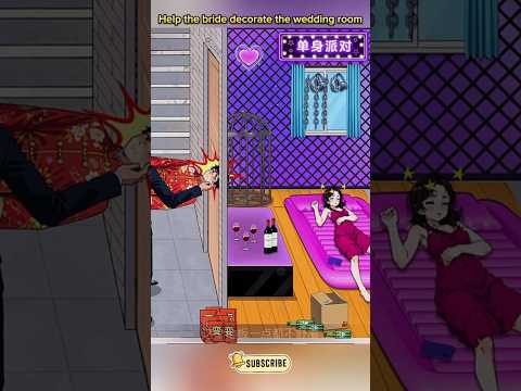 Help the bride decorate the wedding room #gameplay #youtubeshorts #funny