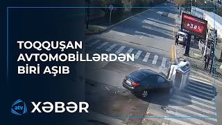 İşıqforun qırmızı işığına məhəl qoymayan sürücü qəza törədib