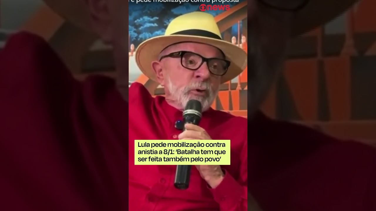 Lula pede mobilização popular contra anistia a condenados por atos golpistas