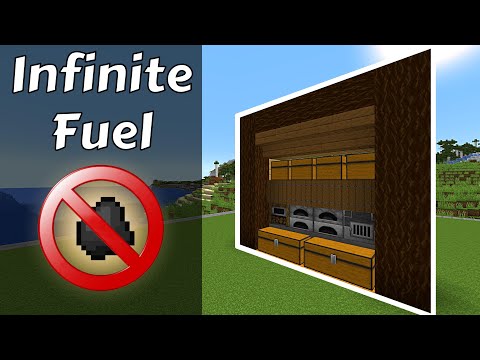 Minecraft Tutorial | Furnace System | NO Coal | Infinite fuel