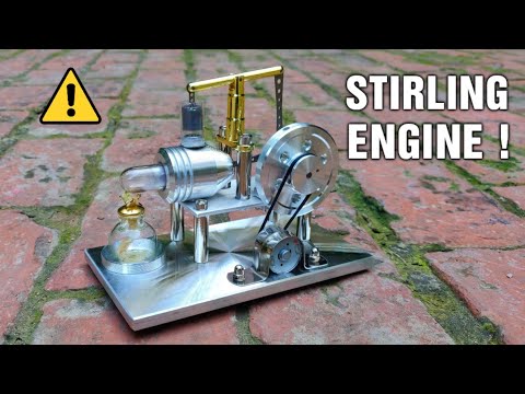 My New Stirling Engine With Electric Generator