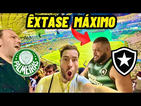 TORCEDOR DO BOTAFOGO CHOROU DE EMOÇÃO NO ALLIANZ PARQUE/ Palmeiras 1 x 3 Botafogo