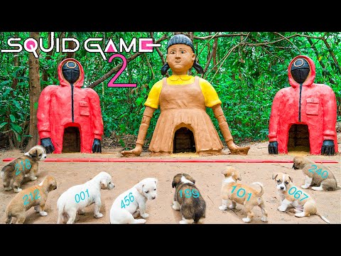 SQUID GAME 2 In Dog Real Life - Build Squid Game Dog House