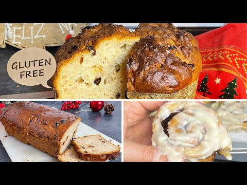 4 RECETAS DE PAN SIN GLUTEN PARA NAVIDAD | Panettone, Pan de Molde , deliciosas