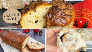 4 RECETAS DE PAN SIN GLUTEN PARA NAVIDAD | Panettone, Pan de Molde , deliciosas