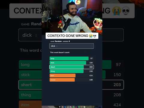 Chat Is NAUGHTY When Playing CONTEXTO 😭💀 #shorts
