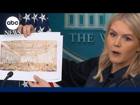 YouTube video thumbnail: New White House Ballroom Construction to Begin Soon, Karoline Leavitt Announces