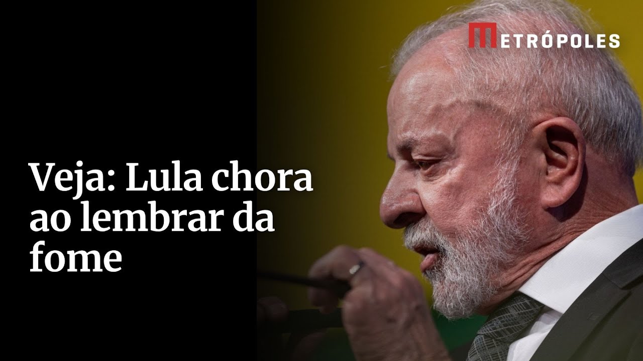 Lula vai às lágrimas ao lembrar da fome Fui comer pão pela primeira vez com sete anos