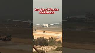 😲Qatar Airways Boeing 787-9 Dreamliner 20 landing at Kathmandu Airport #flynepal