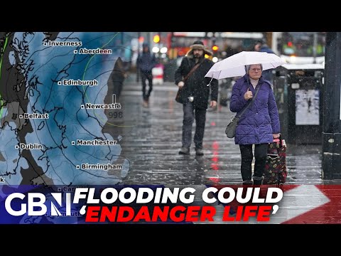 Met Office issues TWO RARE 24hr amber ALERTS for heavy rain as Britons WARNED to prepare for floods