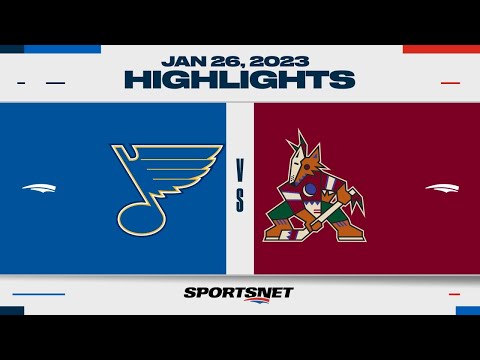 NHL Highlights | Blues vs. Coyotes - January 26, 2023