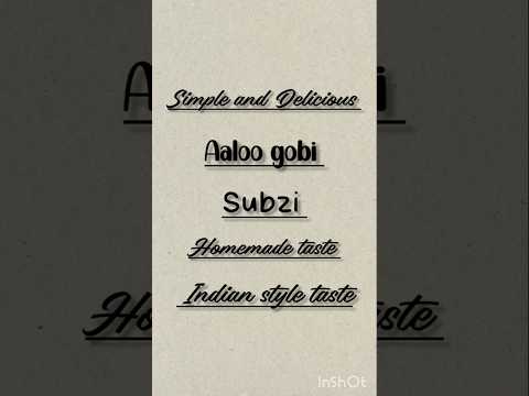 "🥔🌼 स्वादिष्ट आलू गोभी सब्ज़ी | आसान घर की रेसिपी | Indian Style Aloo Gobi Recipe 😋🔥"
