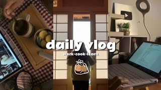 A Day In My Life Keseharian Libur & Kerja "Realistic Vlog" (Work-Cook-Learn) ˊˎ- || #reallife #vlog
