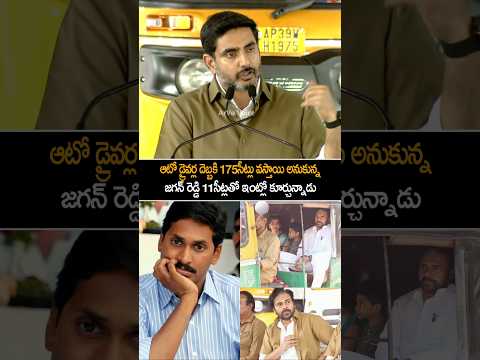 జగన్ రెడ్డి ఓటమికి పెద్ద కారణం ఎవరో చెప్పిన లోకేష్ | Pawan Kalyan | Chandrababu | YS Jagan | Shorts