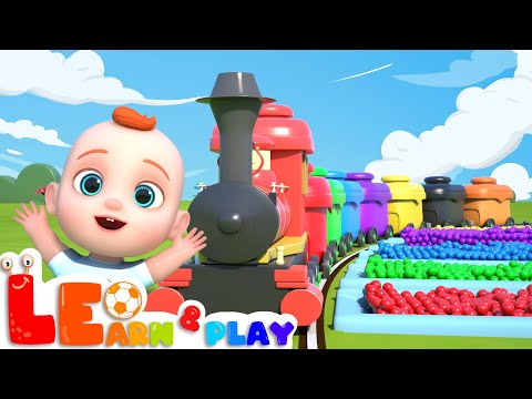 The Color Train Song + More Children Songs & Cartoons | Learn & Play with Leo