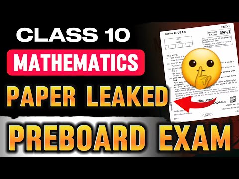 Maths Paper Leaked Pre board Exam Class 10 | Maths Class 10 Important Questions | Exphub