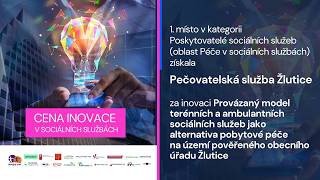 Cena inovace 2026: Vítěz v kategorii Poskytovatelé sociálních služeb – Pečovatelská služba Žlutice