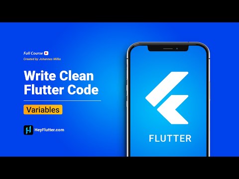 Write Clean Flutter Code - Variables