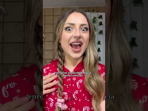 PEINADO RIZOS SIN CALOR cruzando mechones *tutorial*|| Trisayla #makeup #rizos #peinado