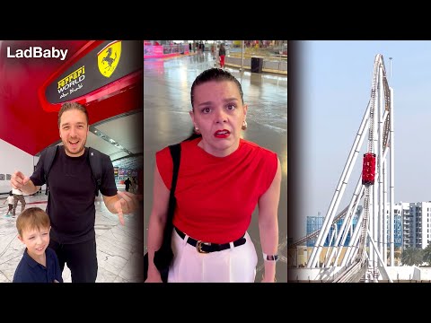 When Mum rides the Worlds Fastest Rollercoaster at Ferrari World 🤣🏎️