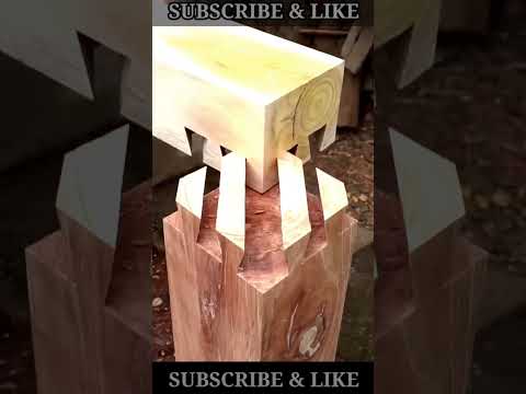 Japanese Satisfying Strong Wood Joints Without nails 🔥#woodworkingprojects