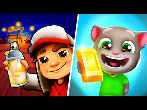 Subway Surfers VS Talking Tom Gold Run, Subway Surfers New Update, Talking Tom Gold Run Gameplay