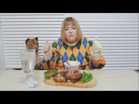 Yang soo bin)에어프라이 통삼겹!! 드디어 먹는구나... 역대급으로 신남!!!MUKBANG