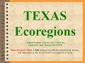 Exploring Weathering, Erosion, and Deposition in Texas Ecoregions