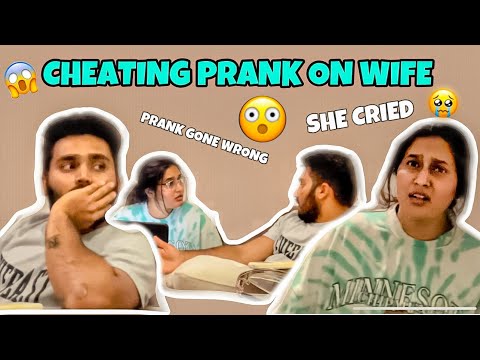 CHEATING PRANK ON WIFE 😱 | PRANK GONE WRONG 🤭 | NANDU CRIED 😨 | #nach